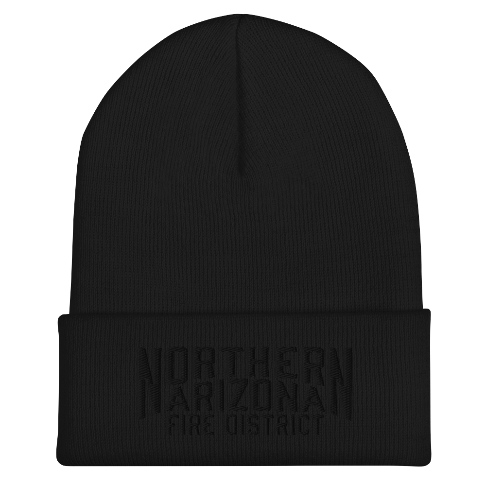 NAFD All-black Cuffed Beanie