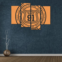 Double Quote R91 Wall Art - Orange