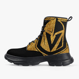 Vegas Hockey Casual Leather Chunky Boots