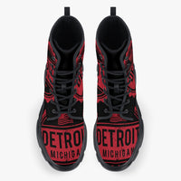 DETROIT Leather Chunky Boots