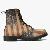 USA Flag Trendy Leather Boots