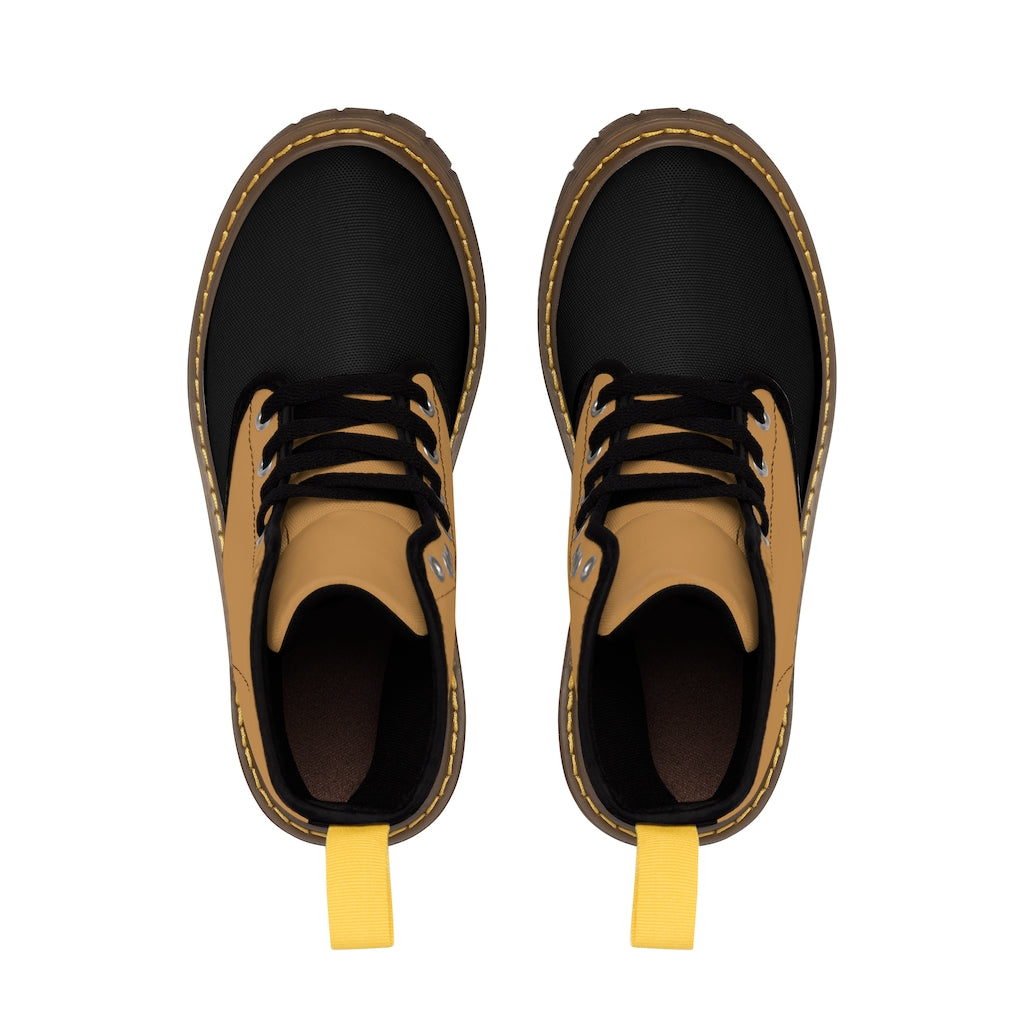 Tan with Black Boots