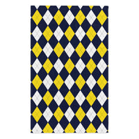Blue and Yellow Rally Towel, 11x18