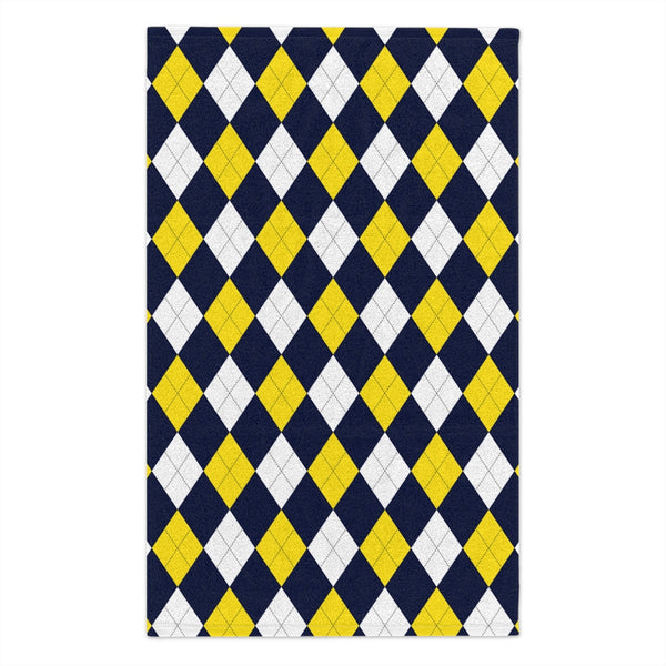 Blue and Yellow Rally Towel, 11x18