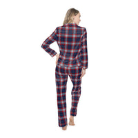 Women's Satin Pajamas - RWB Plaid