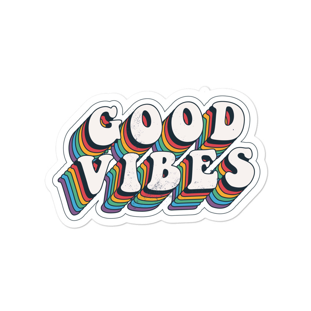 Good Vibes Retro - Bubble-free stickers