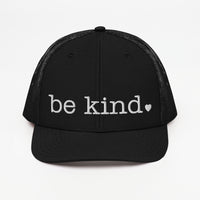 Be Kind Trucker Cap - white