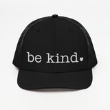 Be Kind Trucker Cap - white