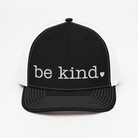 Be Kind Trucker Cap - white