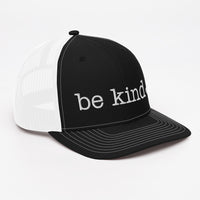 Be Kind Trucker Cap - white