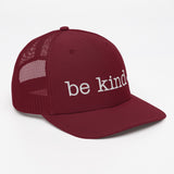 Be Kind Trucker Cap - white