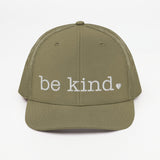 Be Kind Trucker Cap - white