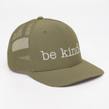 Be Kind Trucker Cap - white