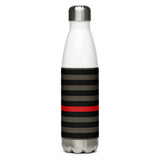 Thin Red Line Stainless Steel Water Bottle