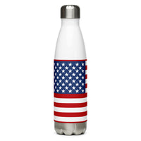 USA Flag Stainless Steel Water Bottle