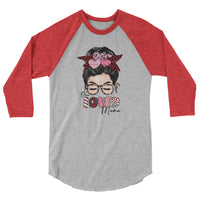 ONE LOVED MAMA 3/4 sleeve raglan shirt