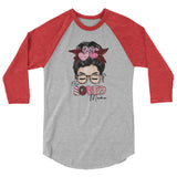 ONE LOVED MAMA 3/4 sleeve raglan shirt