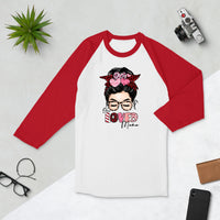 ONE LOVED MAMA 3/4 sleeve raglan shirt