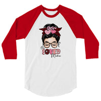 ONE LOVED MAMA 3/4 sleeve raglan shirt