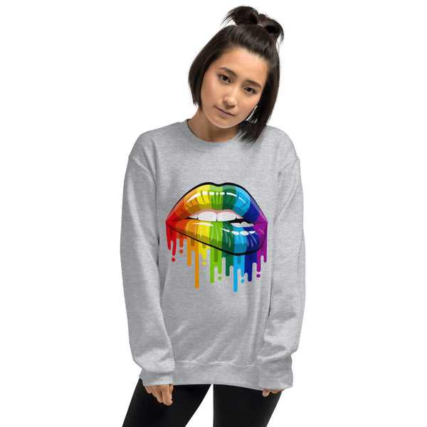 Rainbow Lips Unisex Sweatshirt