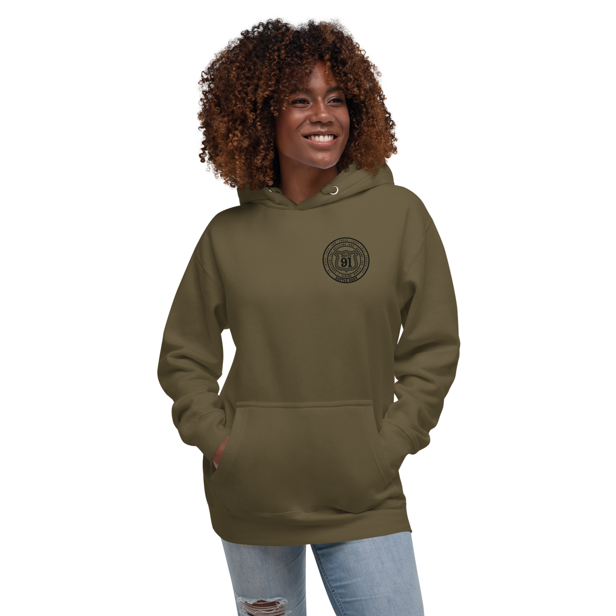 R91 Badge (all black) Unisex Hoodie