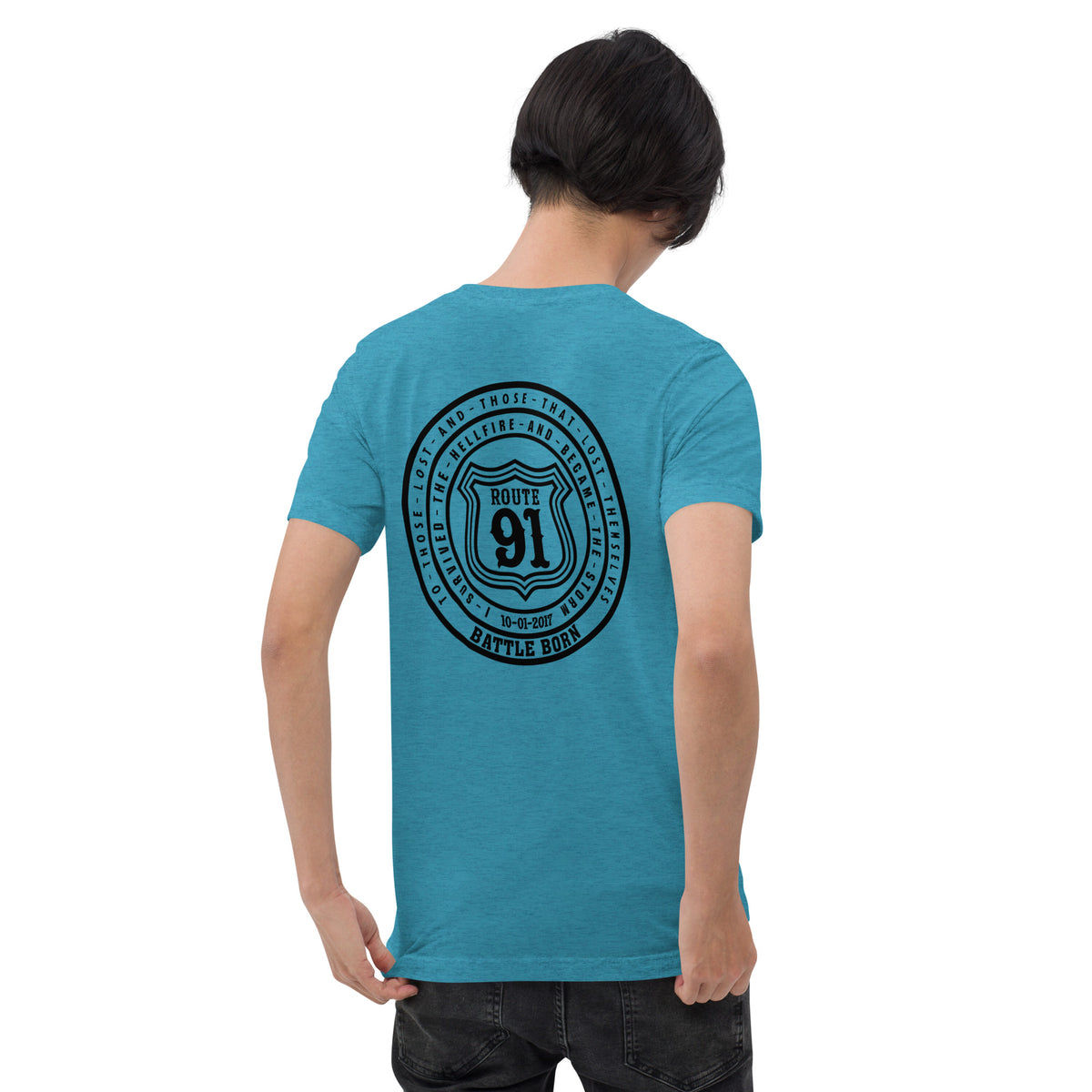 R91 Badge (all black) Unisex Tee