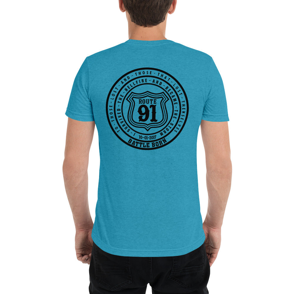 R91 Badge (all black) Unisex Tee