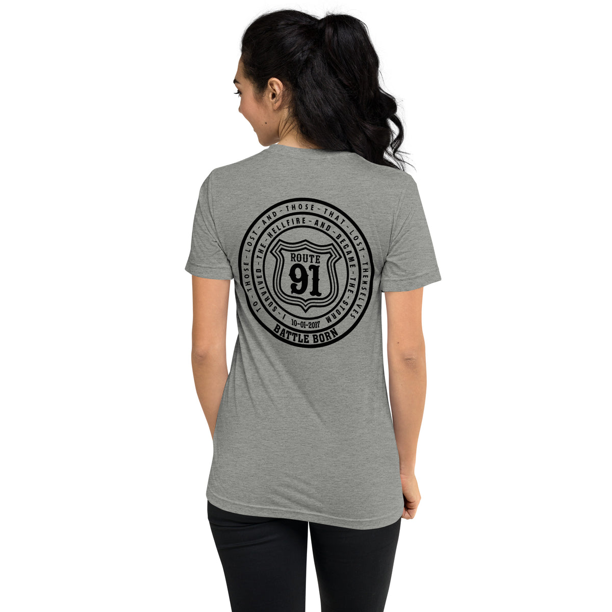 R91 Badge (all black) Unisex Tee