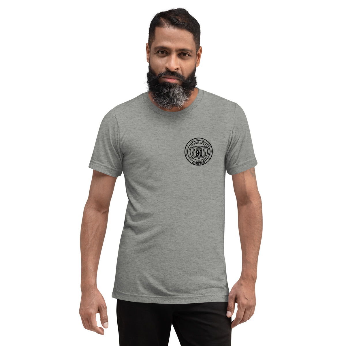 R91 Badge (all black) Unisex Tee