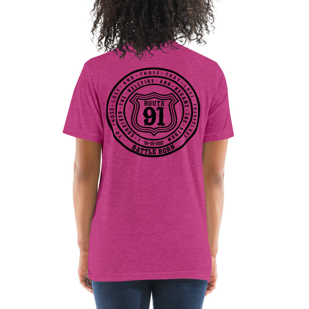 R91 Badge (all black) Unisex Tee