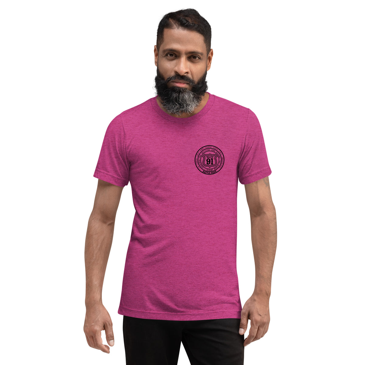 R91 Badge (all black) Unisex Tee