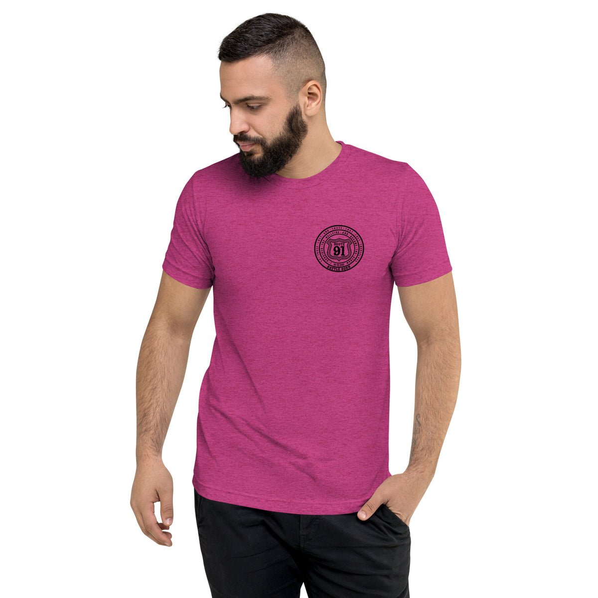 R91 Badge (all black) Unisex Tee