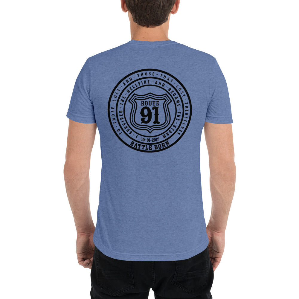 R91 Badge (all black) Unisex Tee