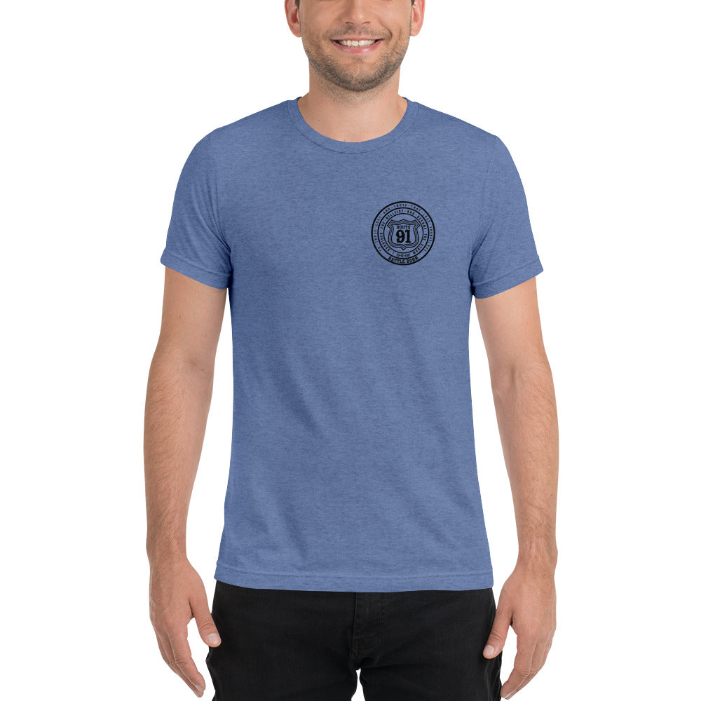 R91 Badge (all black) Unisex Tee