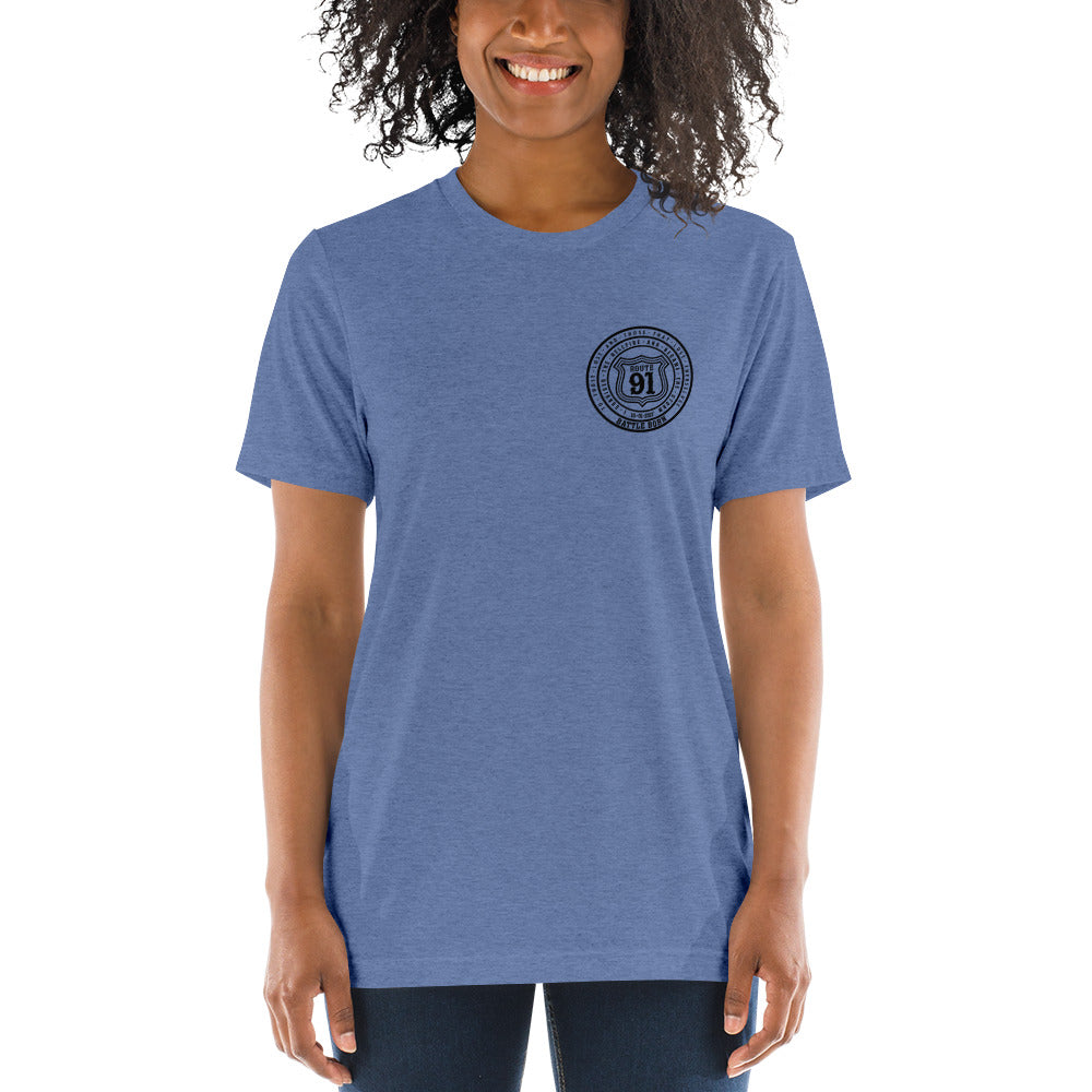 R91 Badge (all black) Unisex Tee