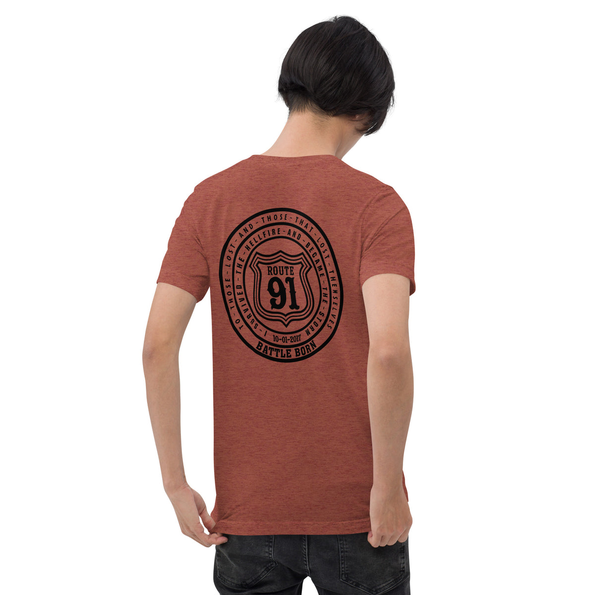 R91 Badge (all black) Unisex Tee