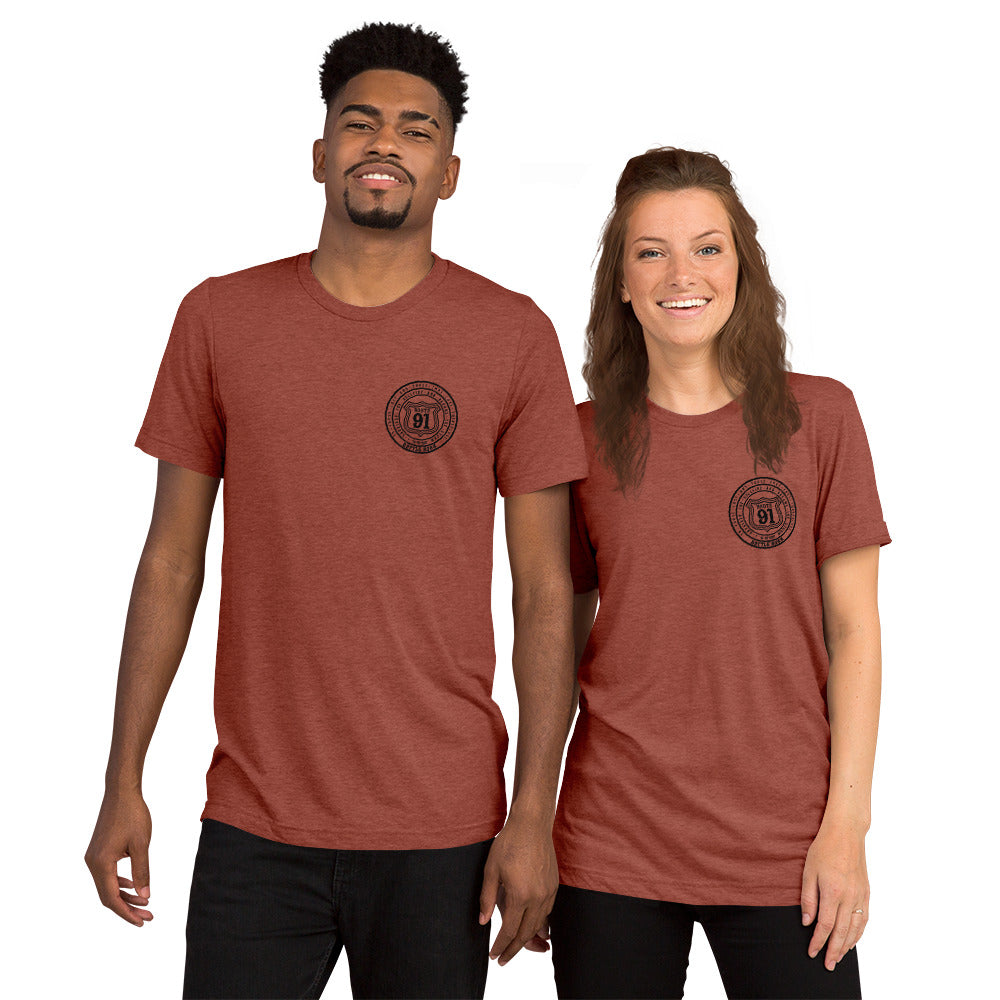 R91 Badge (all black) Unisex Tee