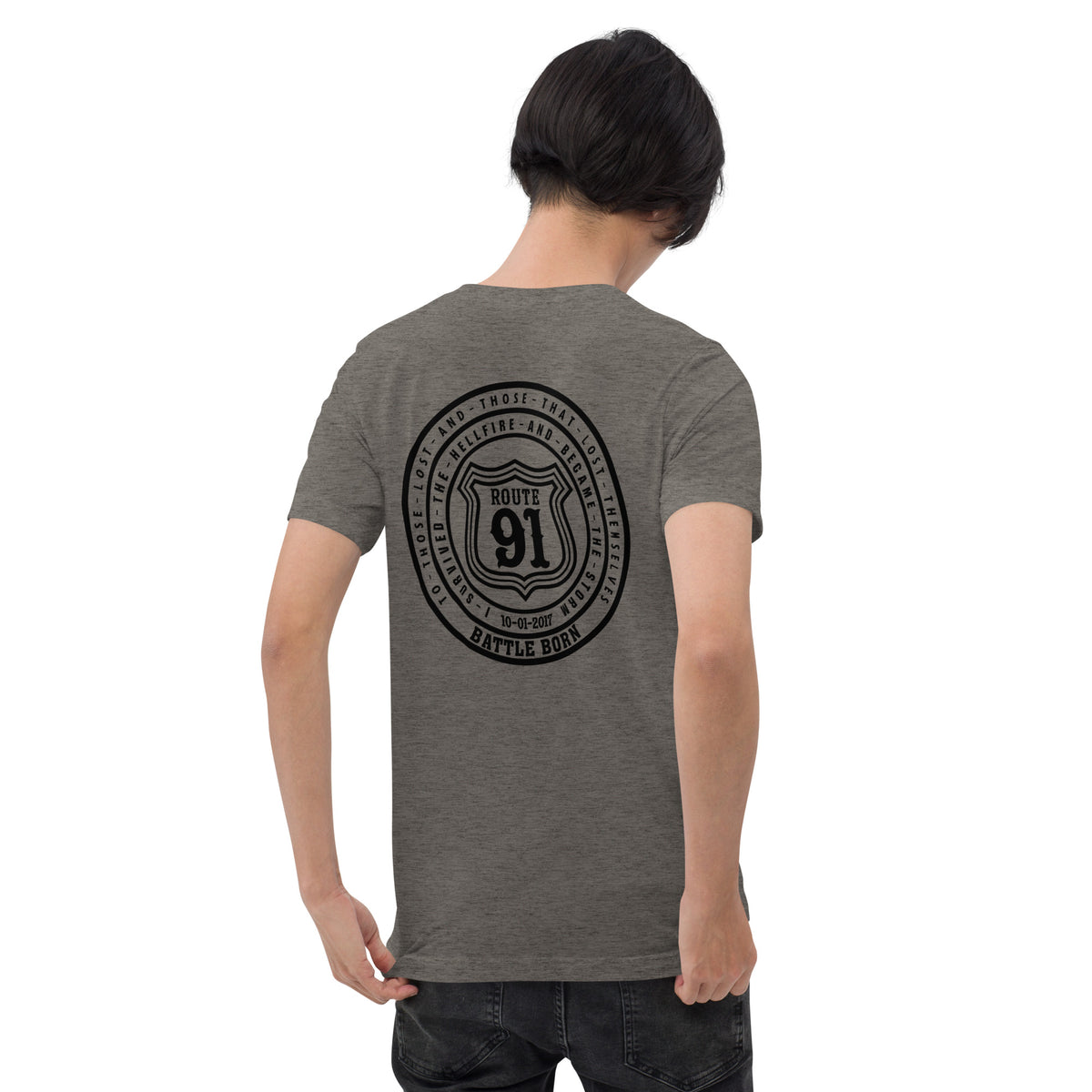 R91 Badge (all black) Unisex Tee
