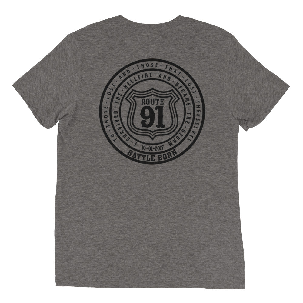 R91 Badge (all black) Unisex Tee