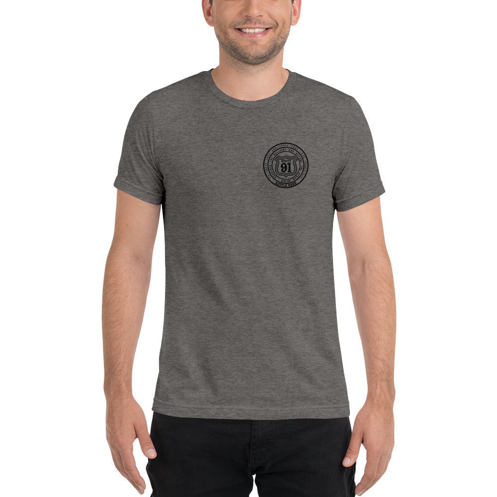 R91 Badge (all black) Unisex Tee