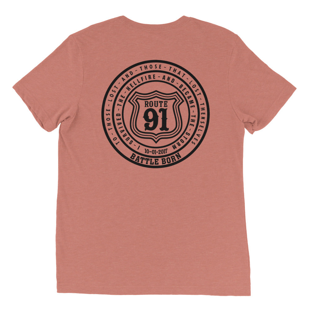 R91 Badge (all black) Unisex Tee