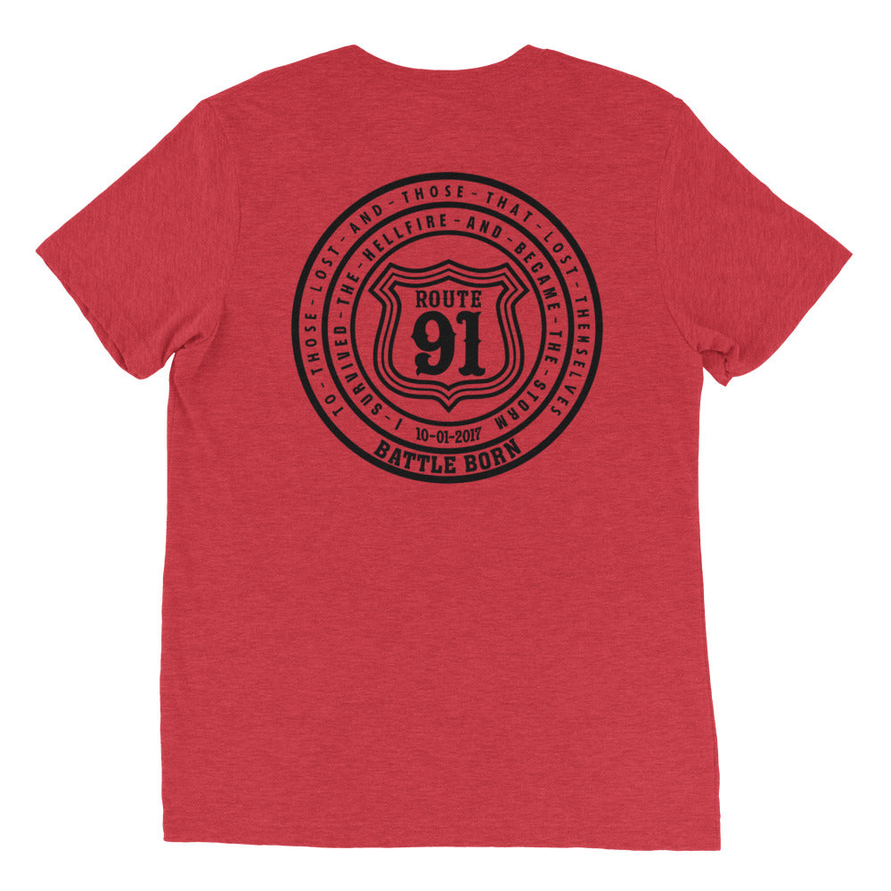 R91 Badge (all black) Unisex Tee