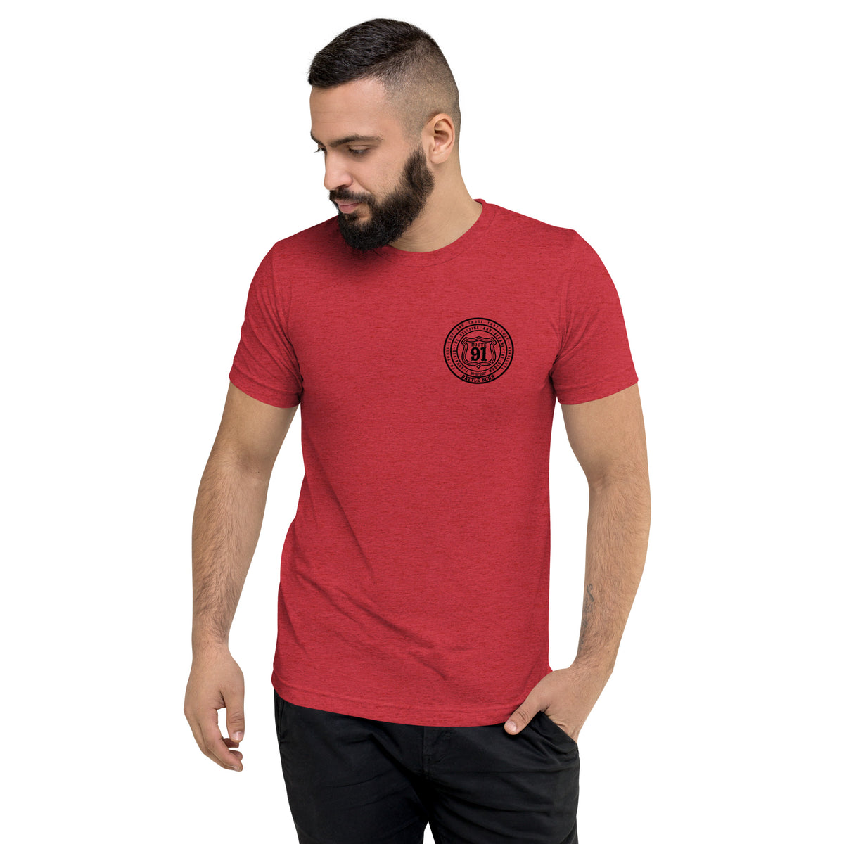 R91 Badge (all black) Unisex Tee
