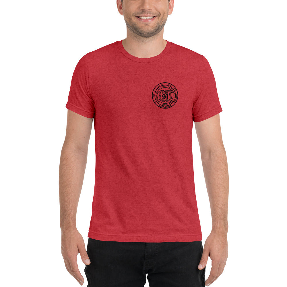 R91 Badge (all black) Unisex Tee