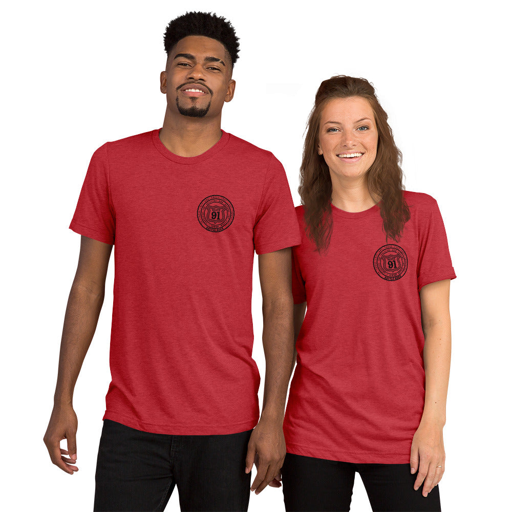 R91 Badge (all black) Unisex Tee