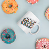 Good Vibes Retro - White glossy mug