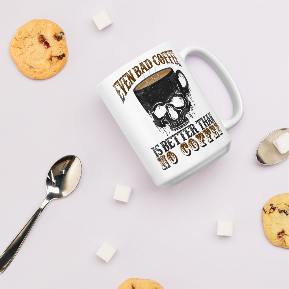 No Coffee White glossy mug