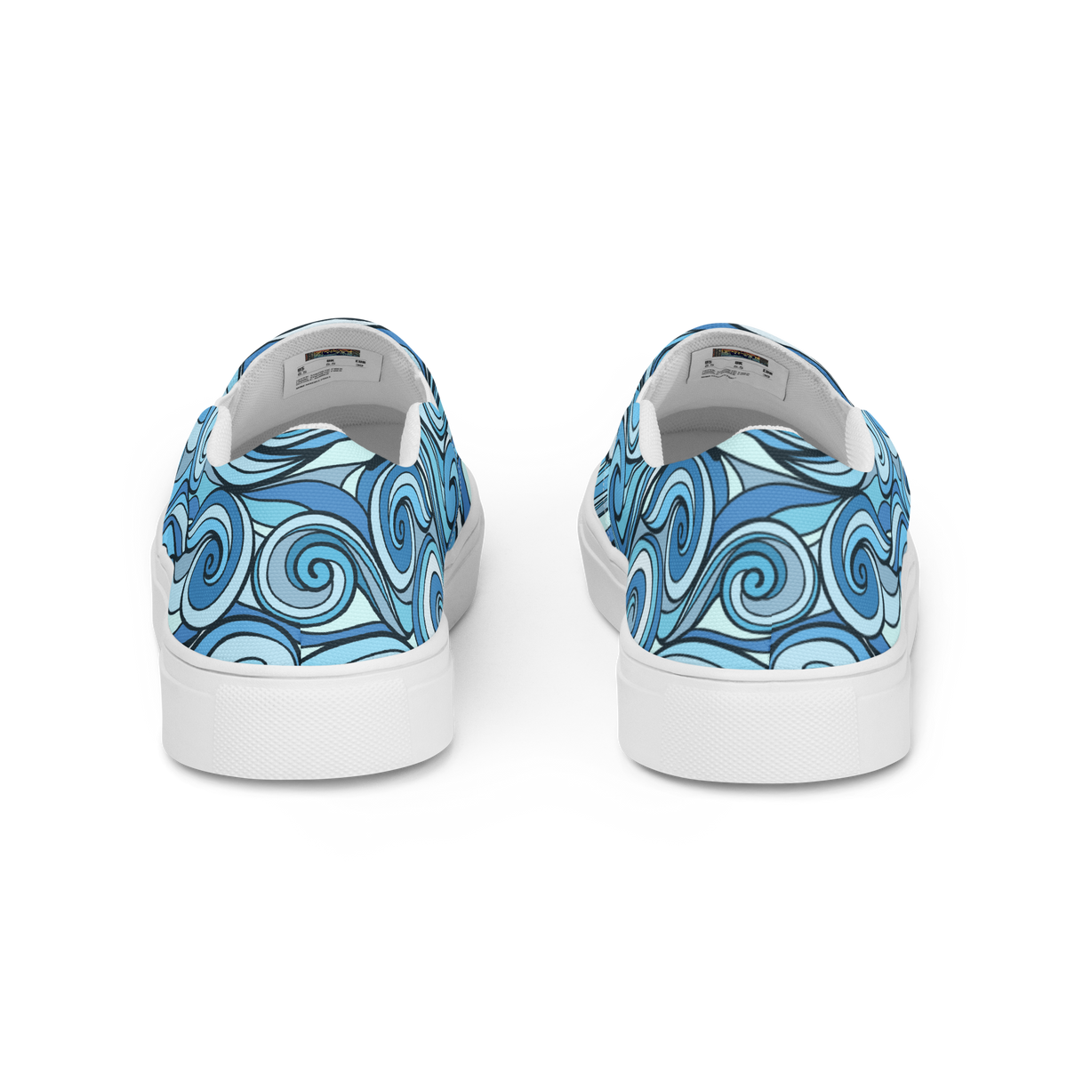 Women’s slip-on canvas shoes - Blue Waves